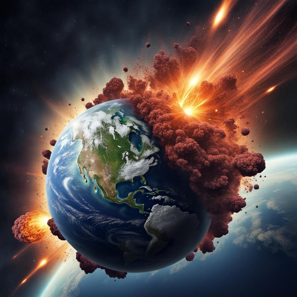 Planet Earth's Explosive Comet Impact