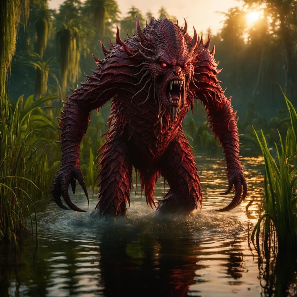 RED SWAMP MONSTER