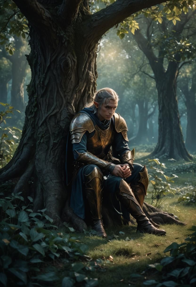 Elven Portrait in Lorien Leather Armor