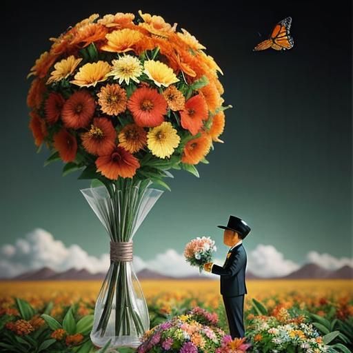 Monarch Butterfly Gift: Vintage Surreal Photograph