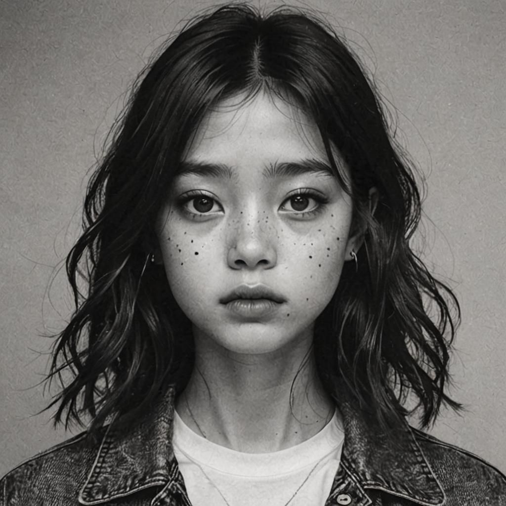 Abstract Portrait Reflecting on Life's Vastness