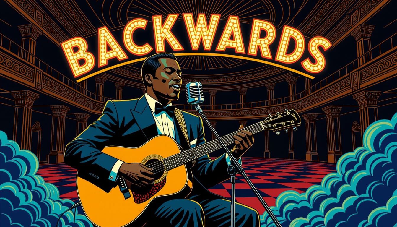 Blues Singer in Art Deco Ballroom, Hergé / Bilal / Moebius S...