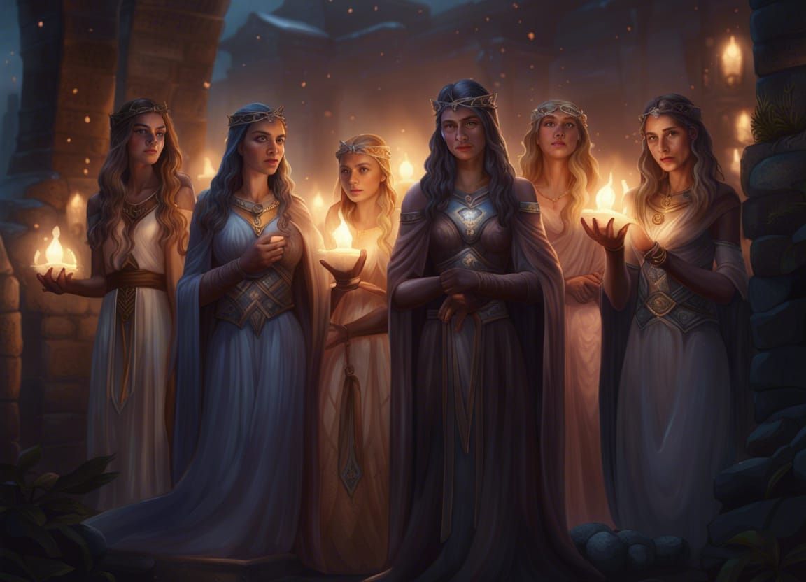 Epic Fantasy: Seven Sister Goddesses of Fate