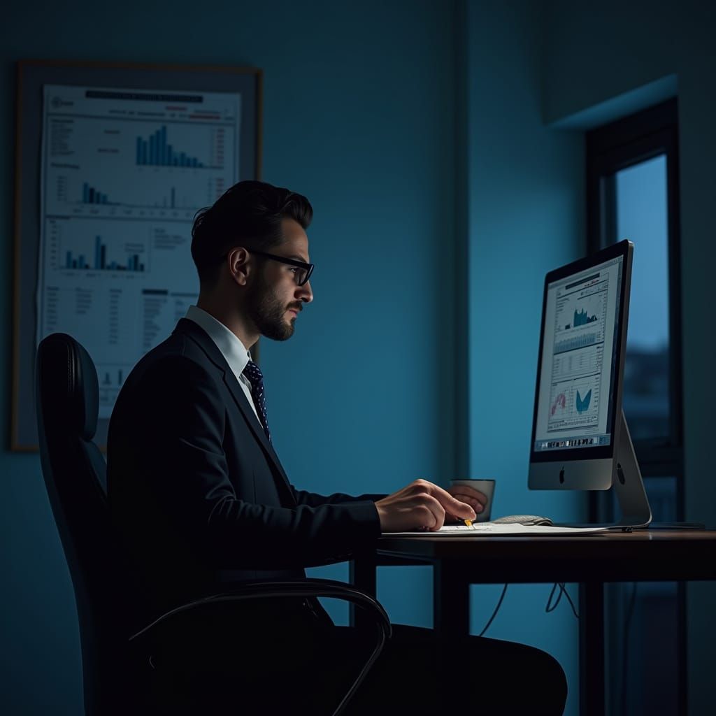 Financial Professional in a Modern Office Setting