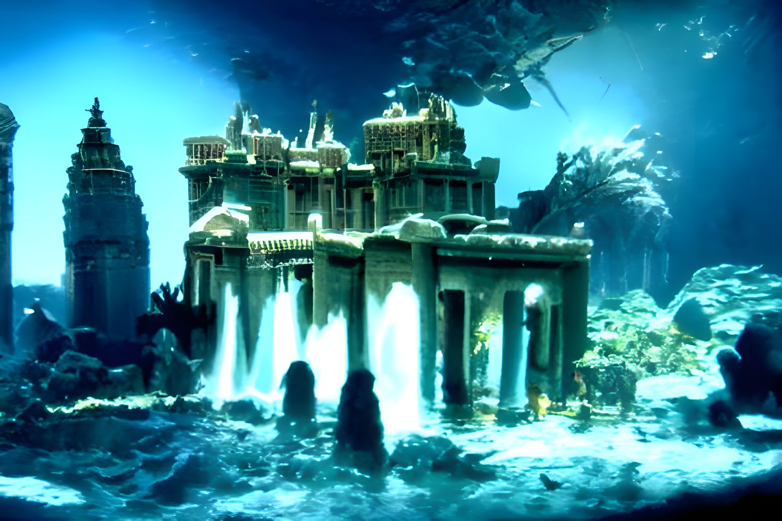 Lost City of Atlantis: An AI Generated Image