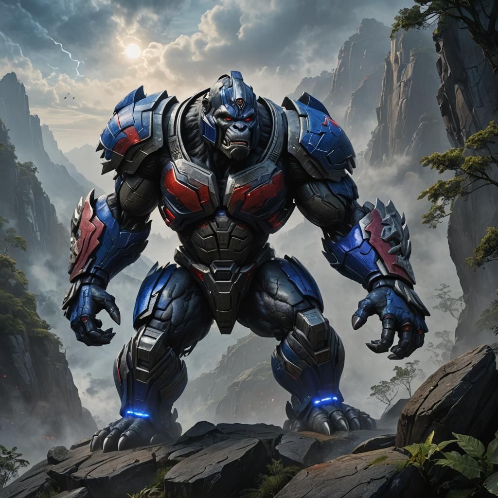 Optimus Primal Roaring in Beast Mode