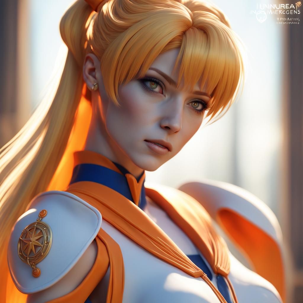 Realistic Sailor Venus: Detailed Matte Painting