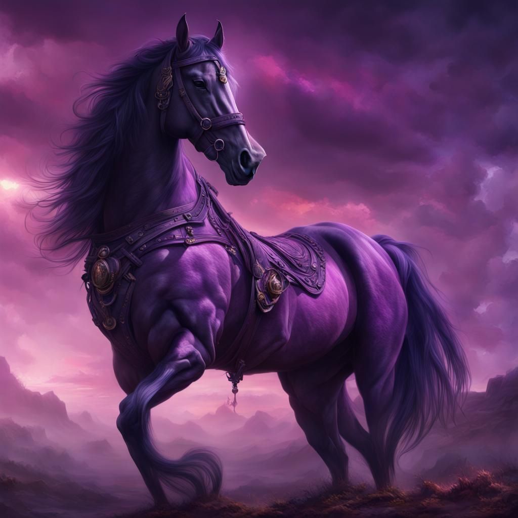 Purple Horseshoe: Epic Digital Matte Painting