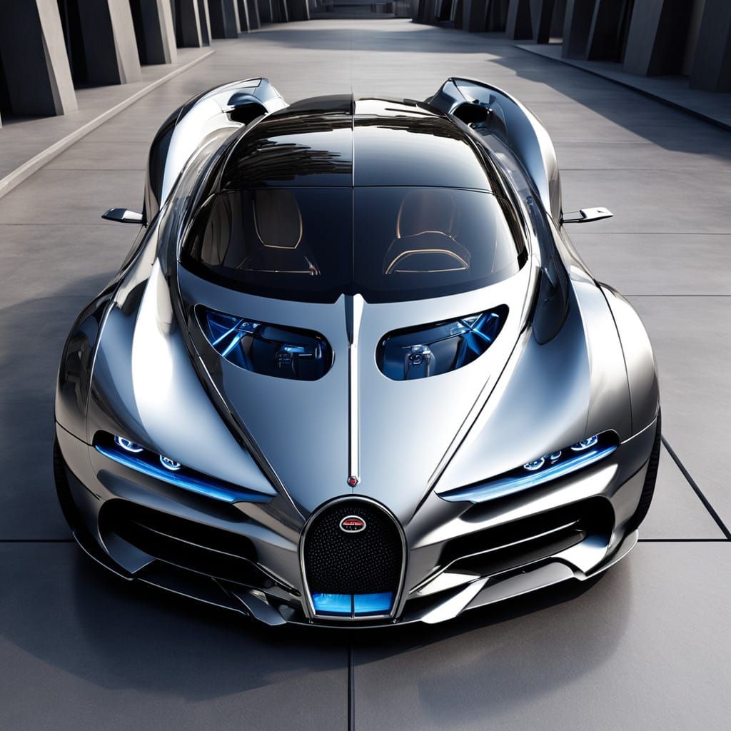 Bugatti Tourbillon, Futuristic Luxury Car with Sleek, Aerody...