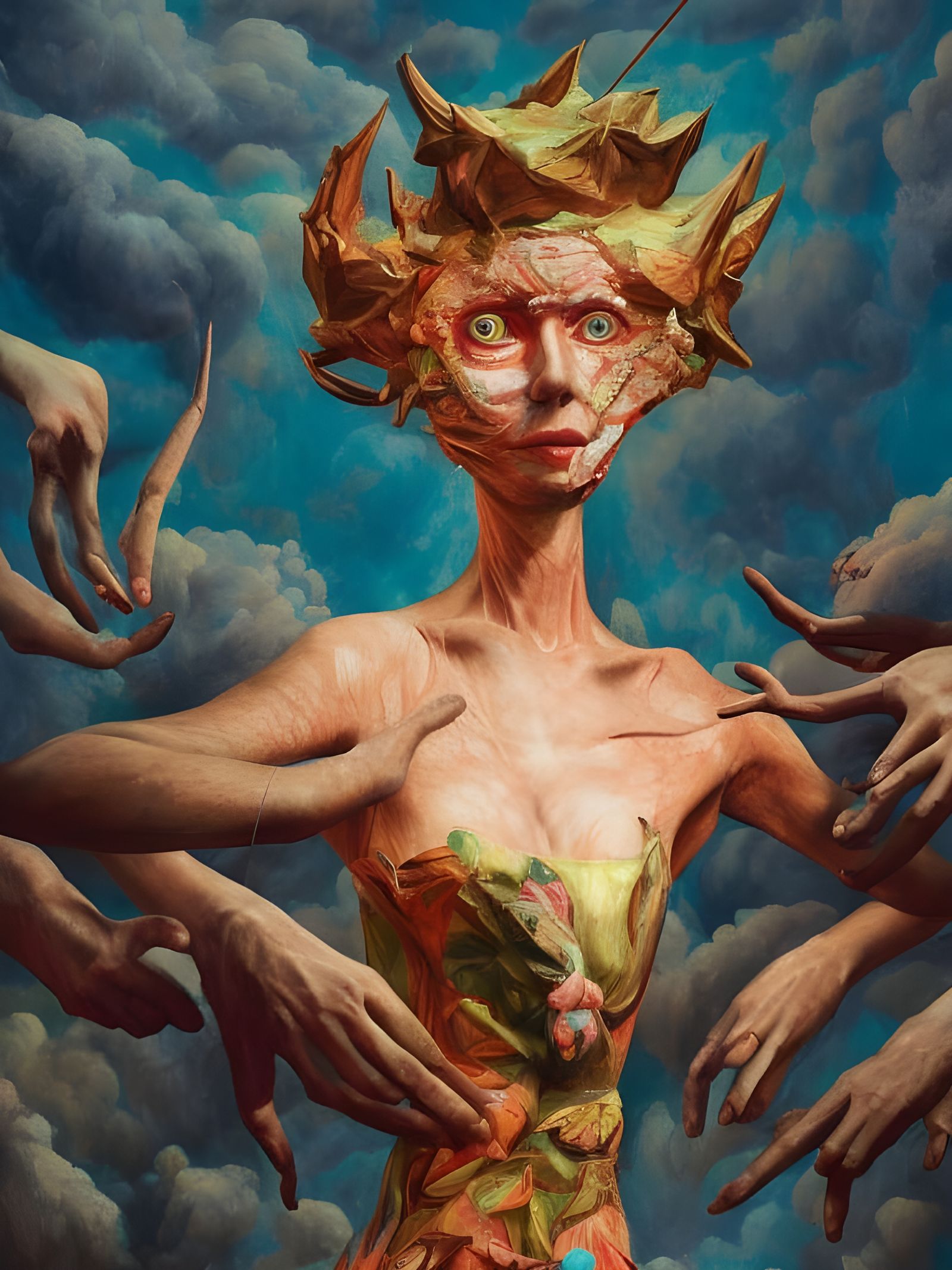 Magical Biological Prism in Surreal Photorealistic Style