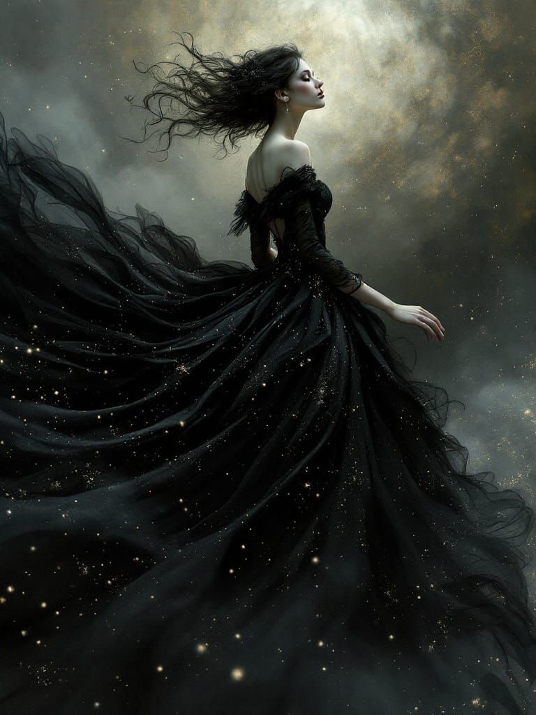 Wanda's Dream in Black Swan Couture