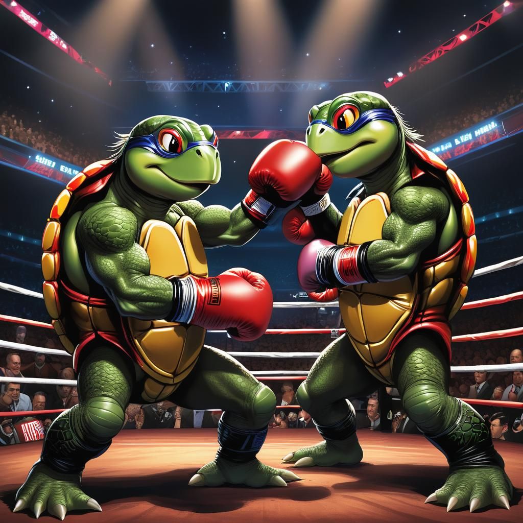 Turtles Boxing