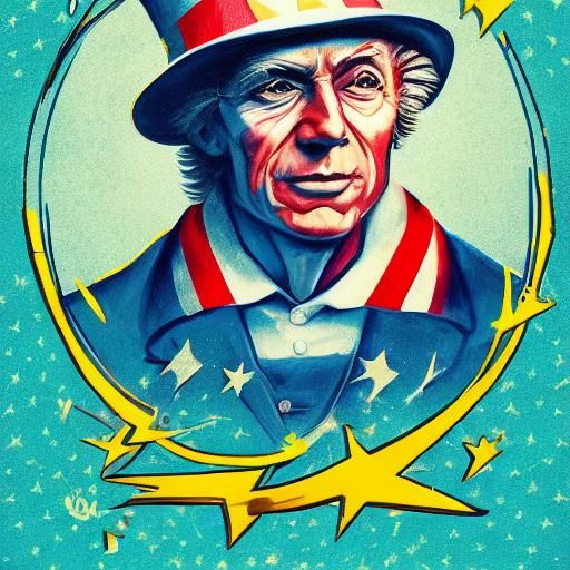 Hyperrealistic Uncle Sam Concept Art