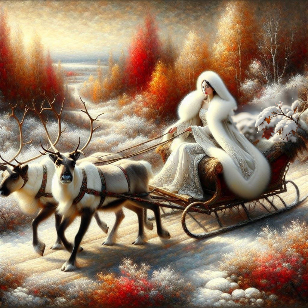 Lady in a Winter Wonderland