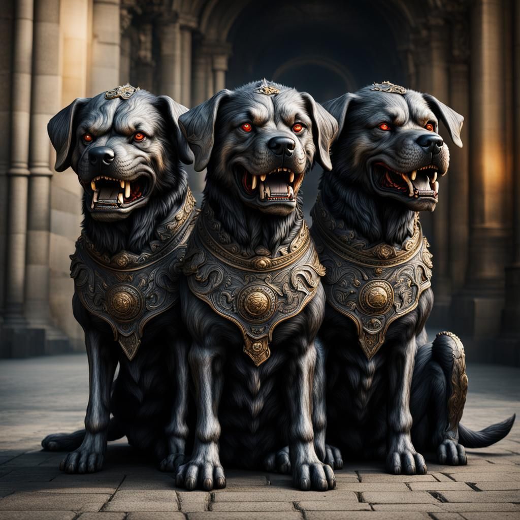 Cerberus the Three Headed Dog