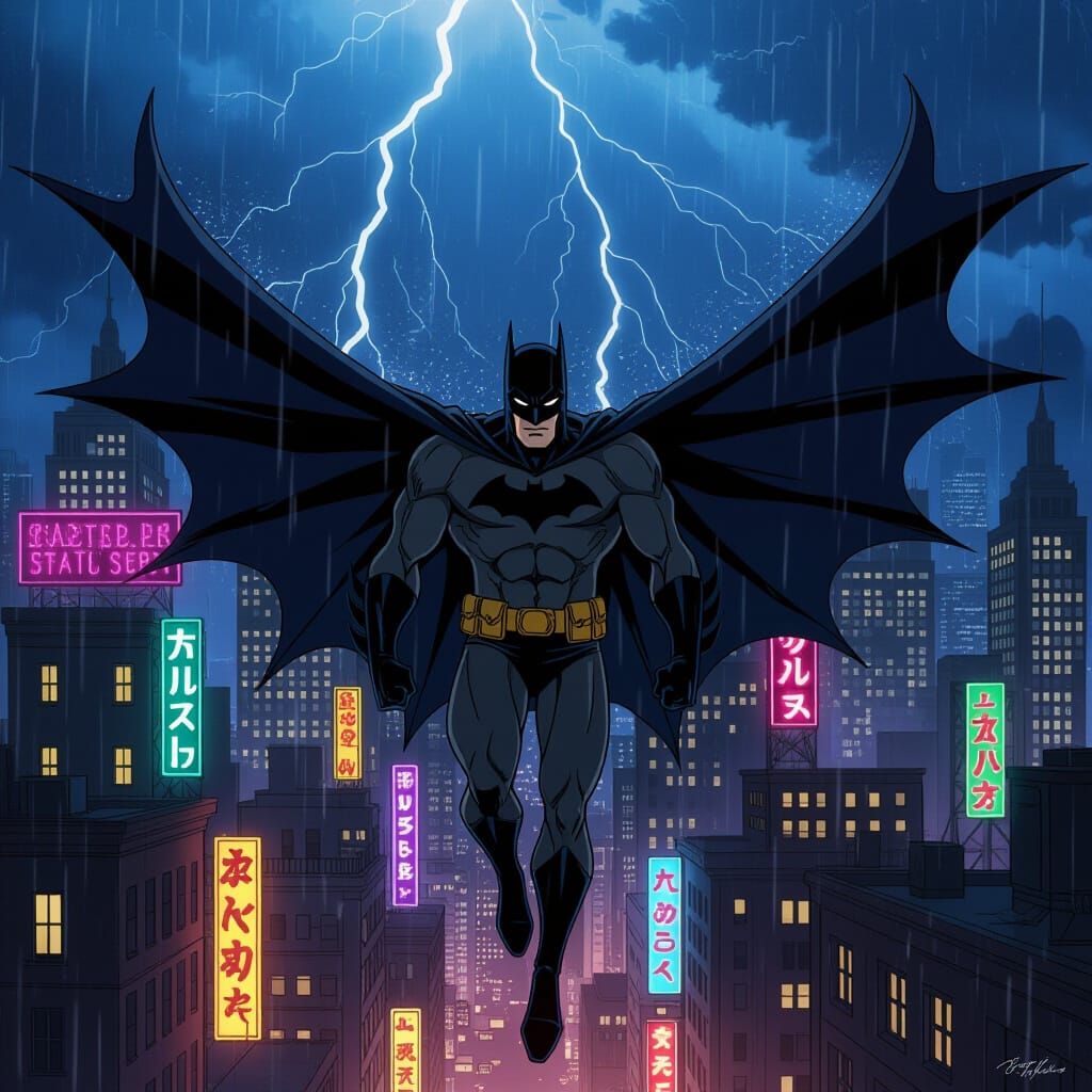 Batman Dark Anime Soars Through Gotham Night