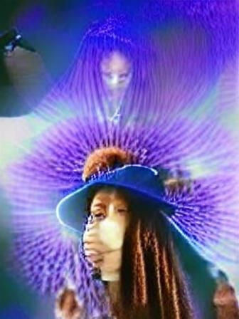 Erykah Badu AI Portrait: Digital Art Rendition