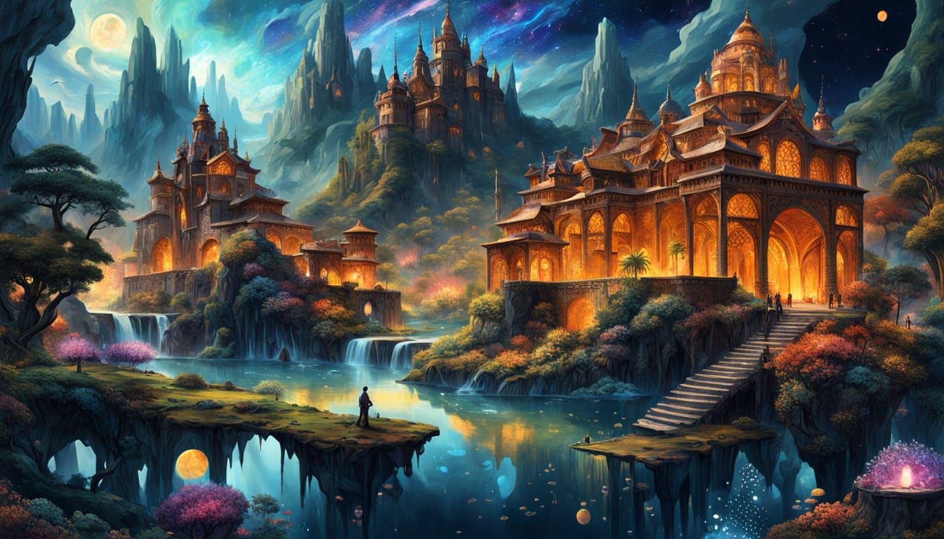 Ethereal Crystal Landscape in Dall-e Style