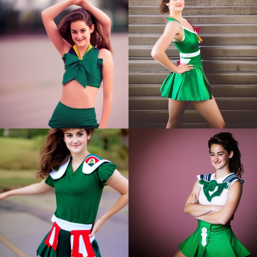 Sailor Jupiter Portrait in 80s Style