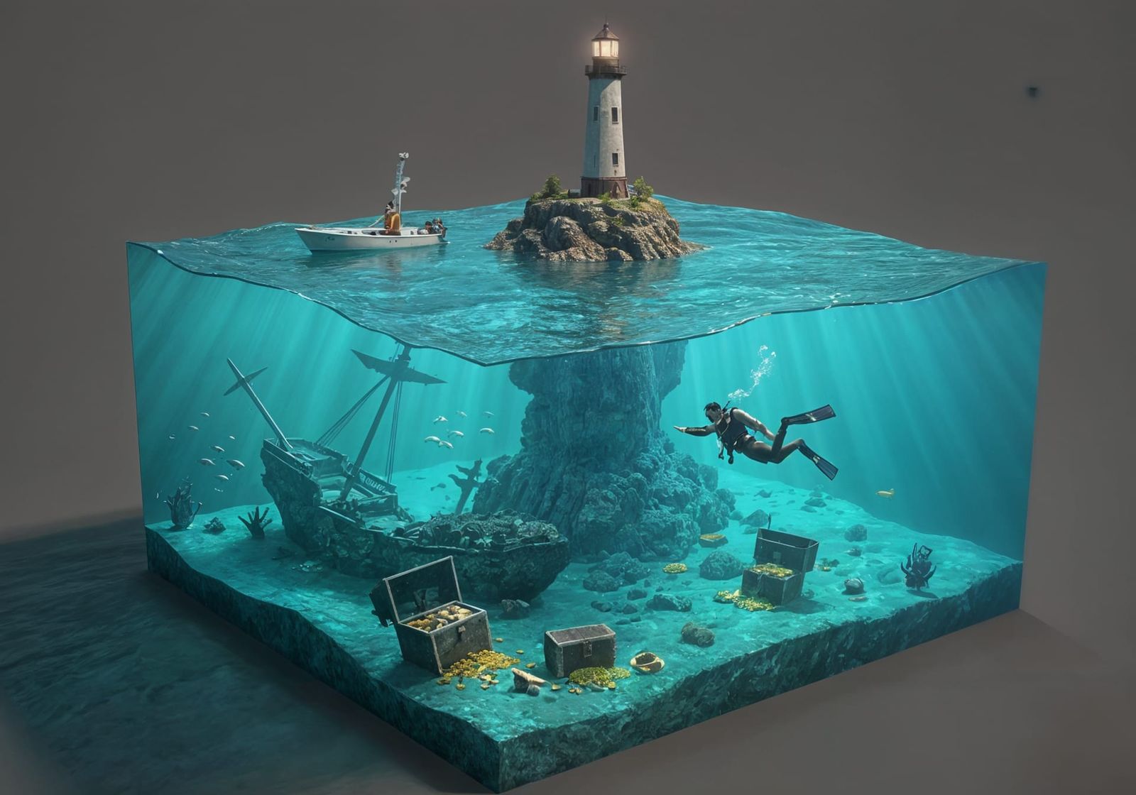 The Old Shipwreck Diorama