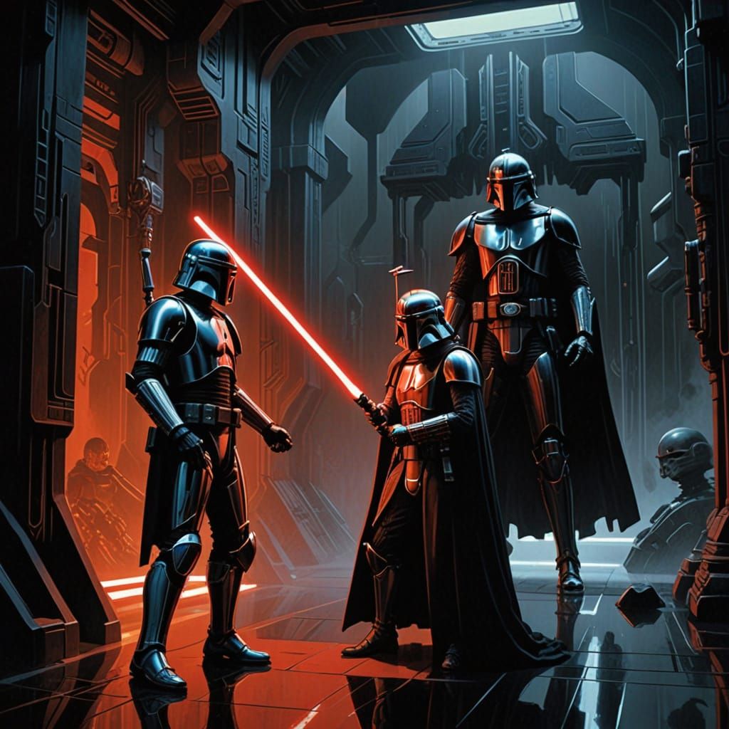 Jango Fett Confronts Komari Vosa in a Dark, High-Stakes Ligh...