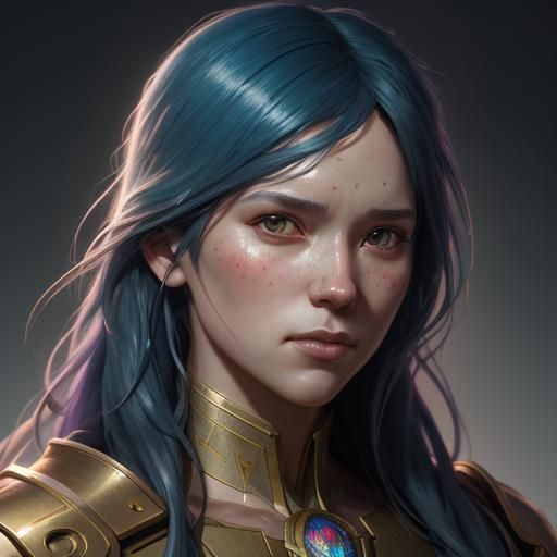 Hyperdetailed Portrait in Dynamic Lighting