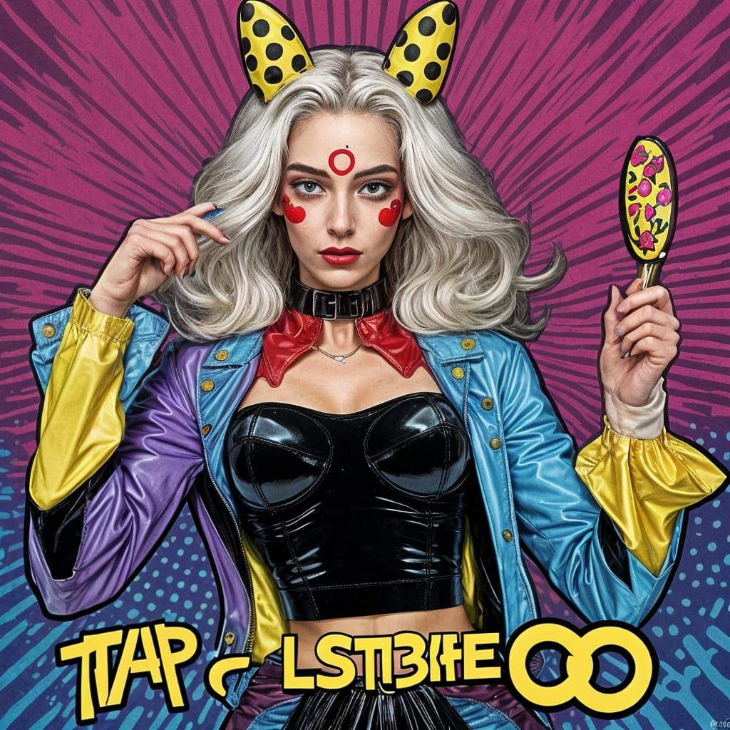 Futuristic Pop Art Portrait