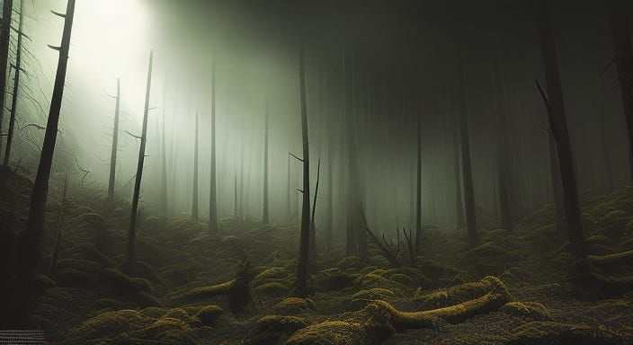 Spooky Ghostly Forest