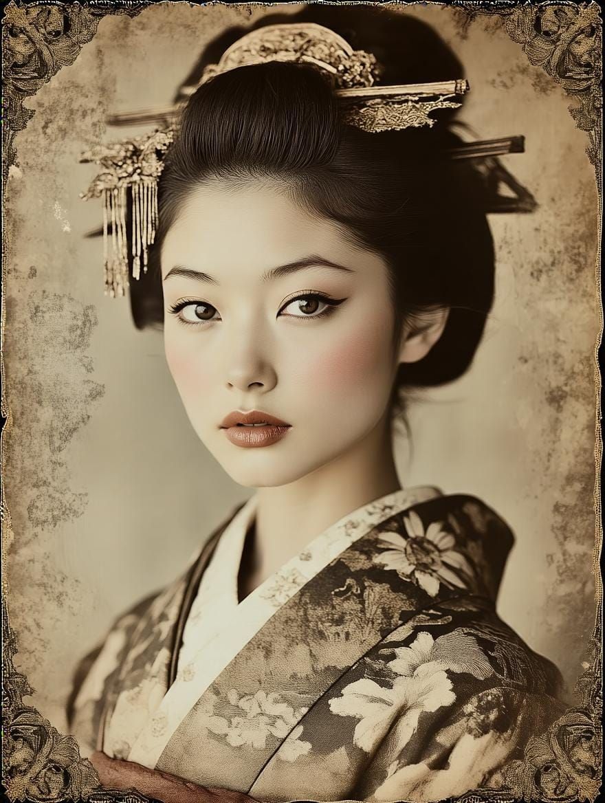 Old portrait of a princess