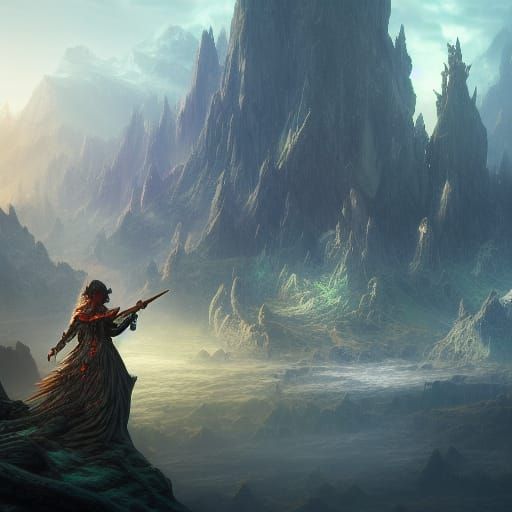 Fantastical Matte Painting in Deep Color