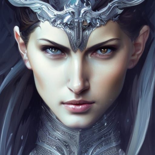 Radiant Lady Knight Fantasy Portrait