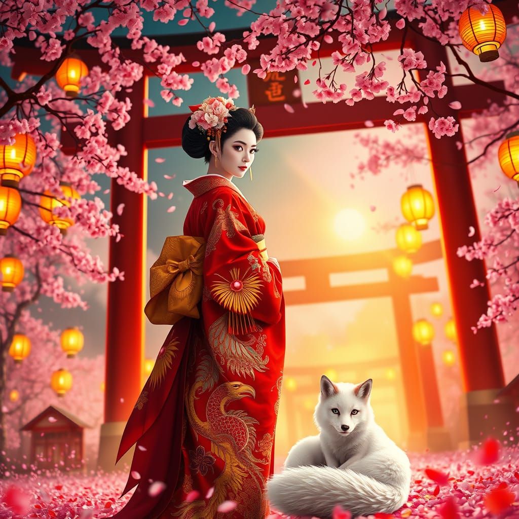 The Geisha girl and the White Fox