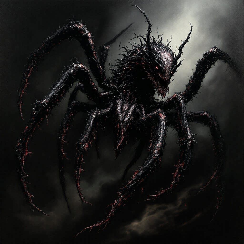 Macabre Masterpiece: Dark Fantasy Demon Hybrid