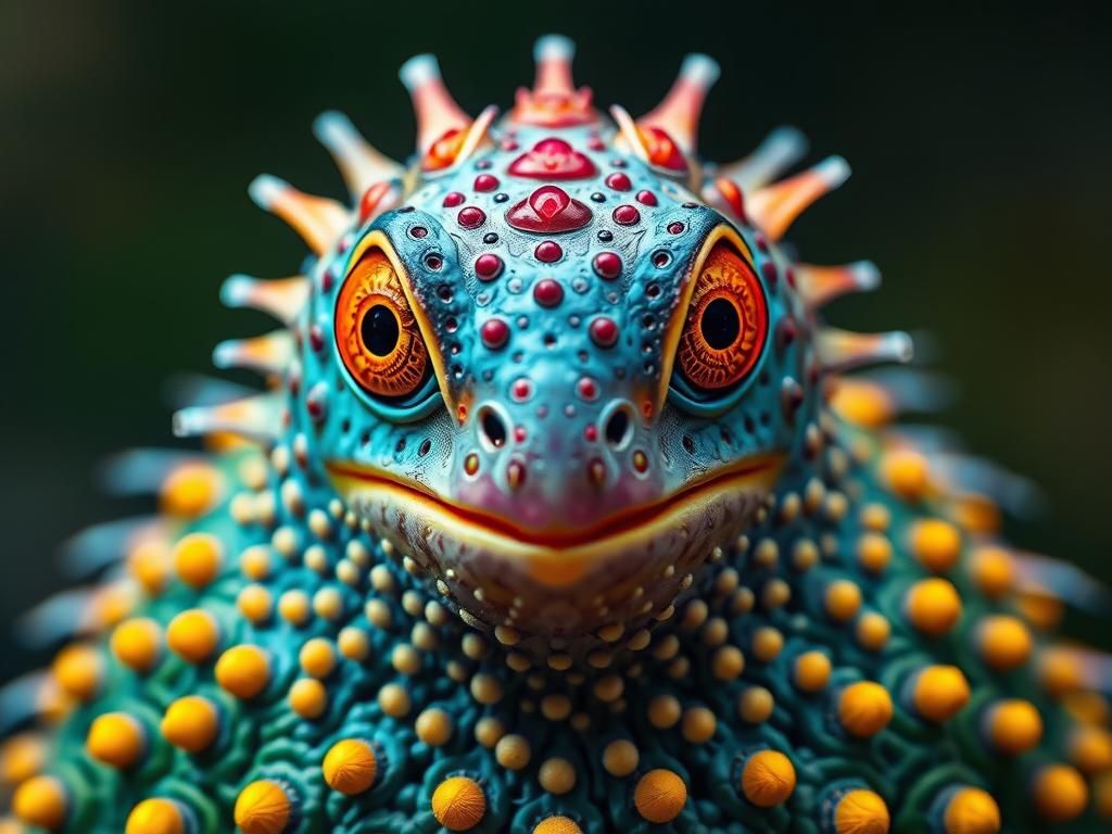 Exotic Quilliedpunk Creature in Holographic Colorway