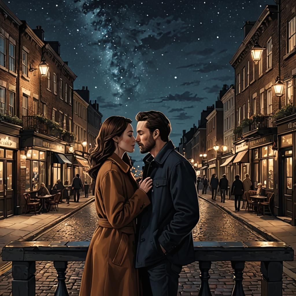 Brandy's Silent Walk: A Town at Night