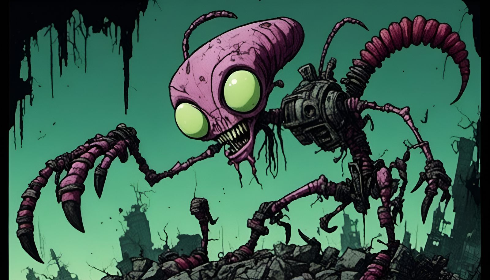 Xenomorph as designed by Jhonen Vasquez