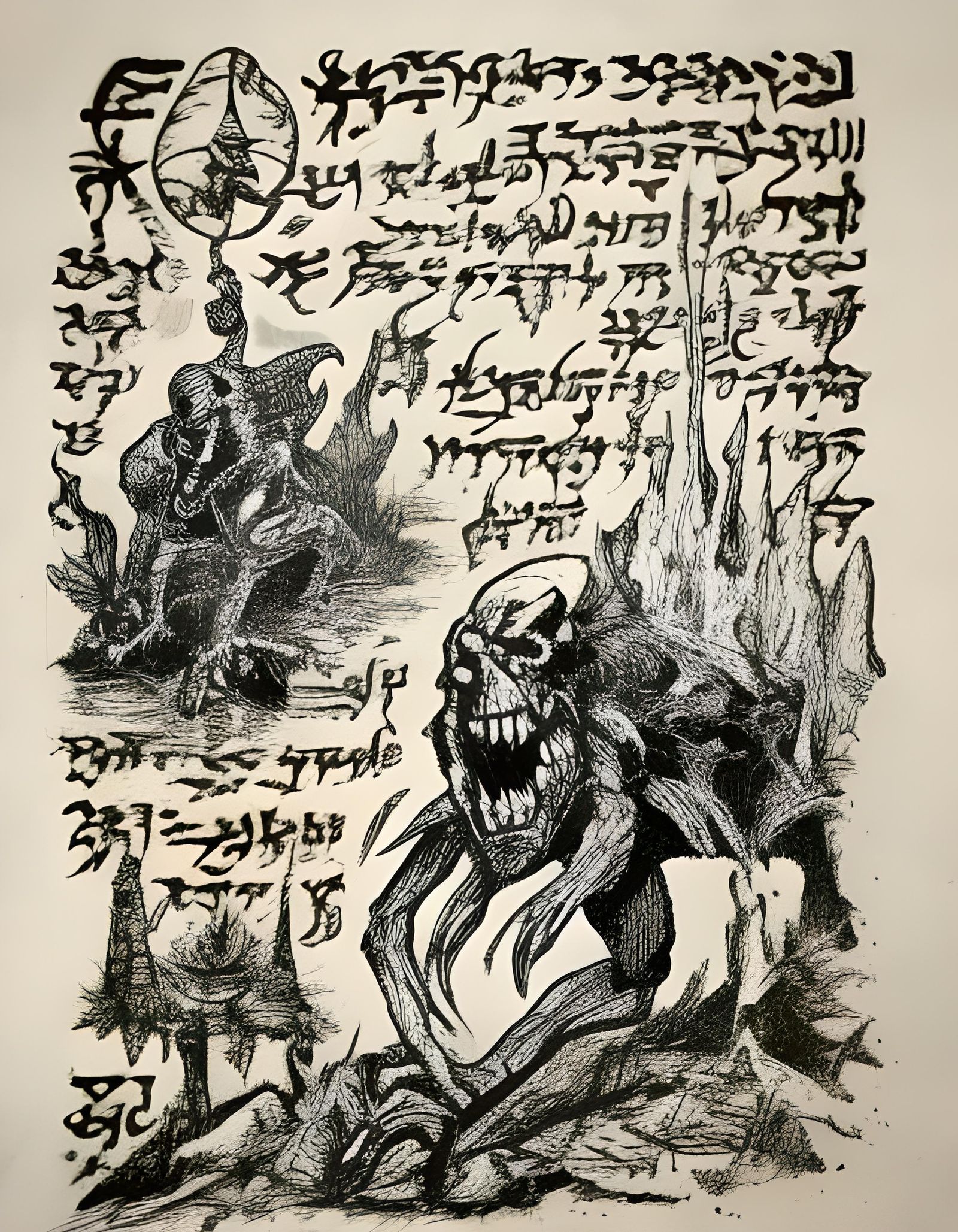 Lovecraftian Swamp Crawling with Spiders