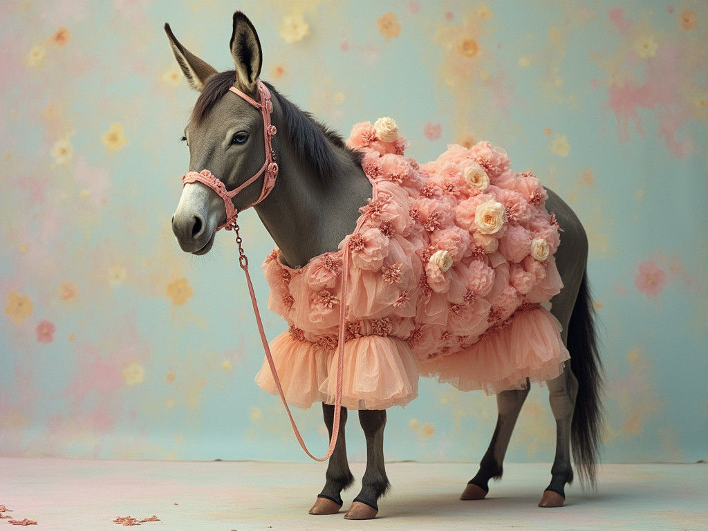 Flouncy Anthropomorphic Figures in Funky Pastel Fashion