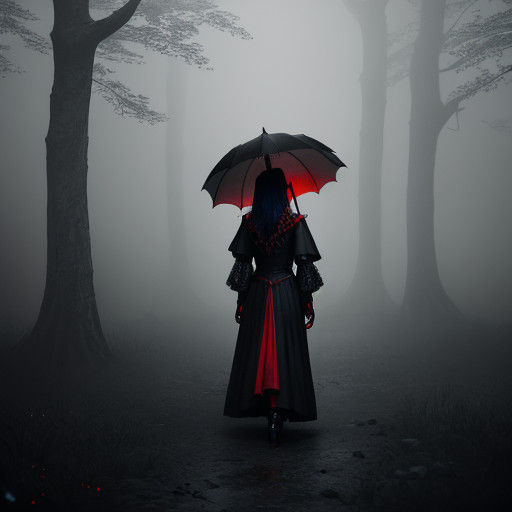 Ethereal Vampire in Victorian Regalia Amidst Whispers of the...