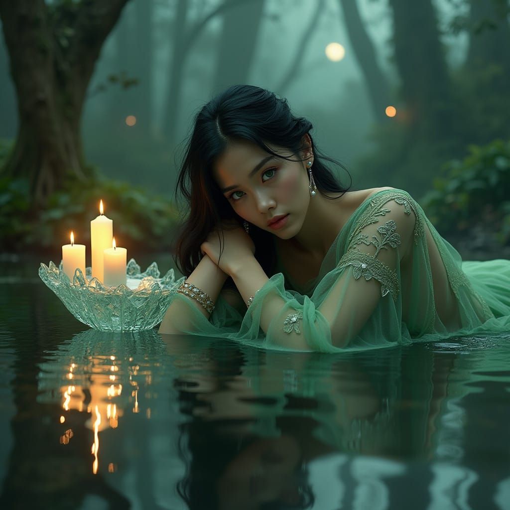 Ethereal Enchantress on Crystal Oasis