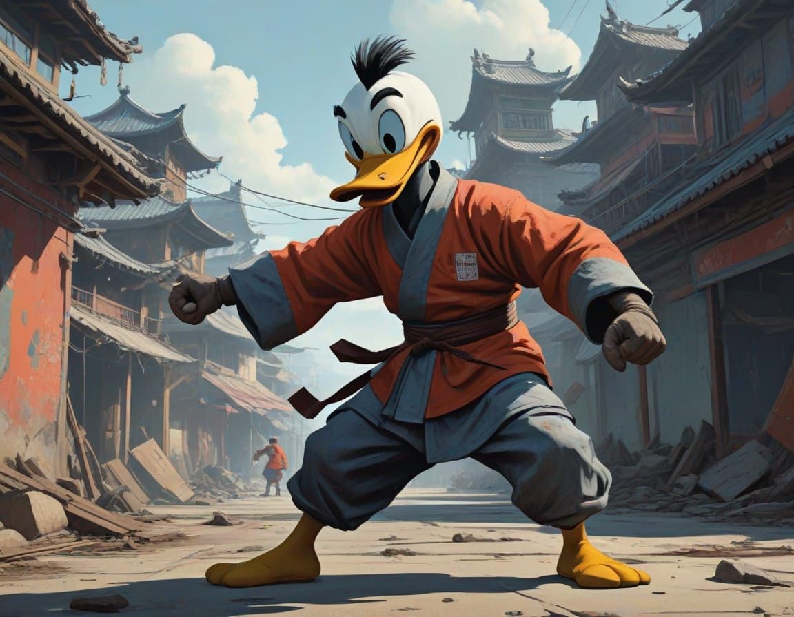 Donald Duck in Epic Kung Fu Battle