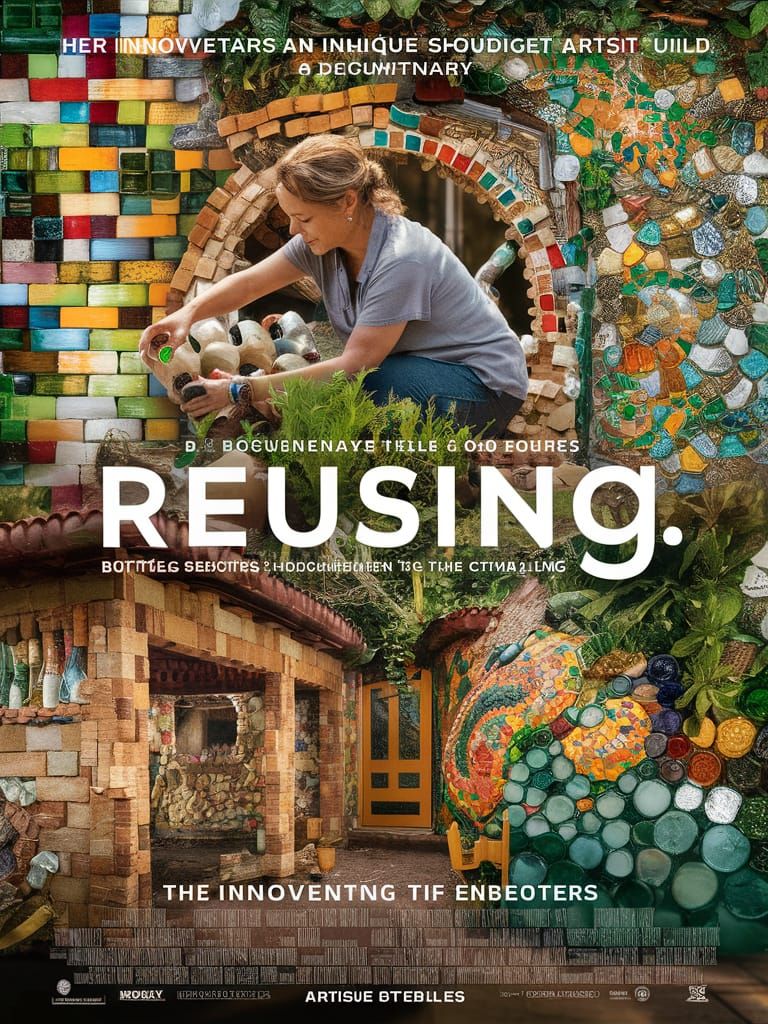 Movie Poster: Documentary About Artist Building Home with Re...