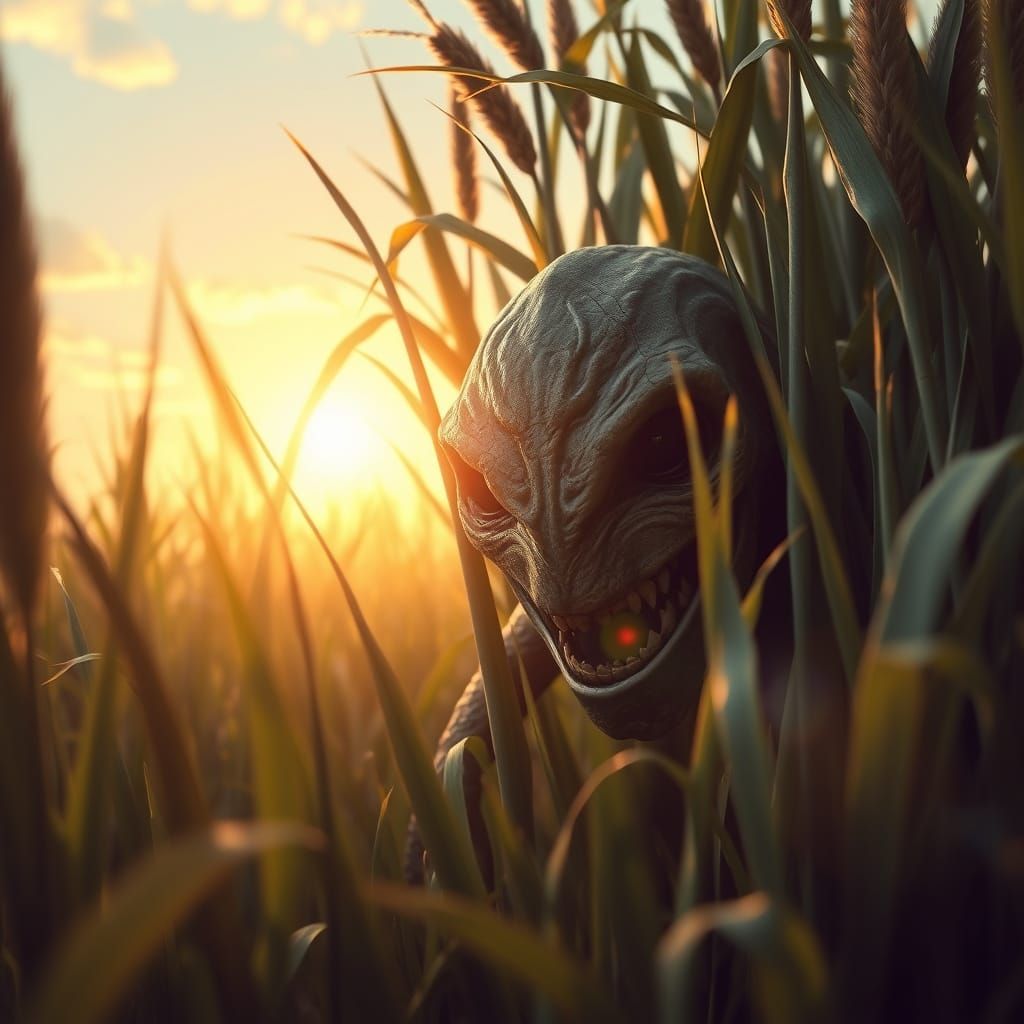 Deadly Camouflaged Monster Lurks in Tall Grass