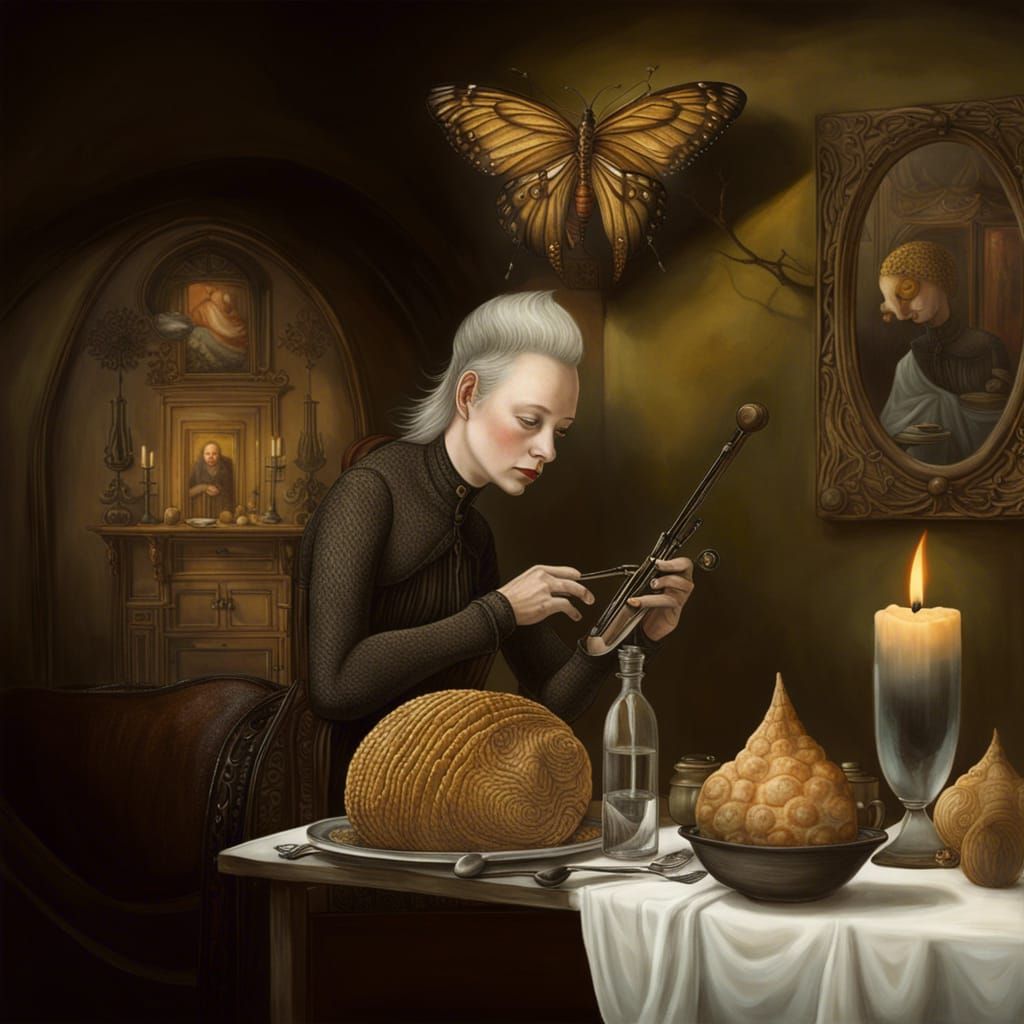 Magical Biological Form with Prismatic Particles