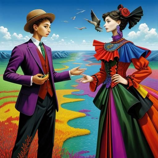 Fantastic Dreamlike Surrealism in Magic Realism Style