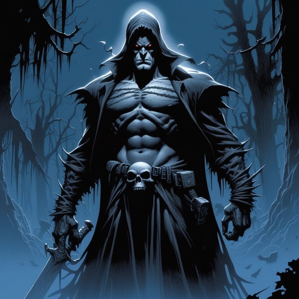 Grimdark Graphic Novel Illustration