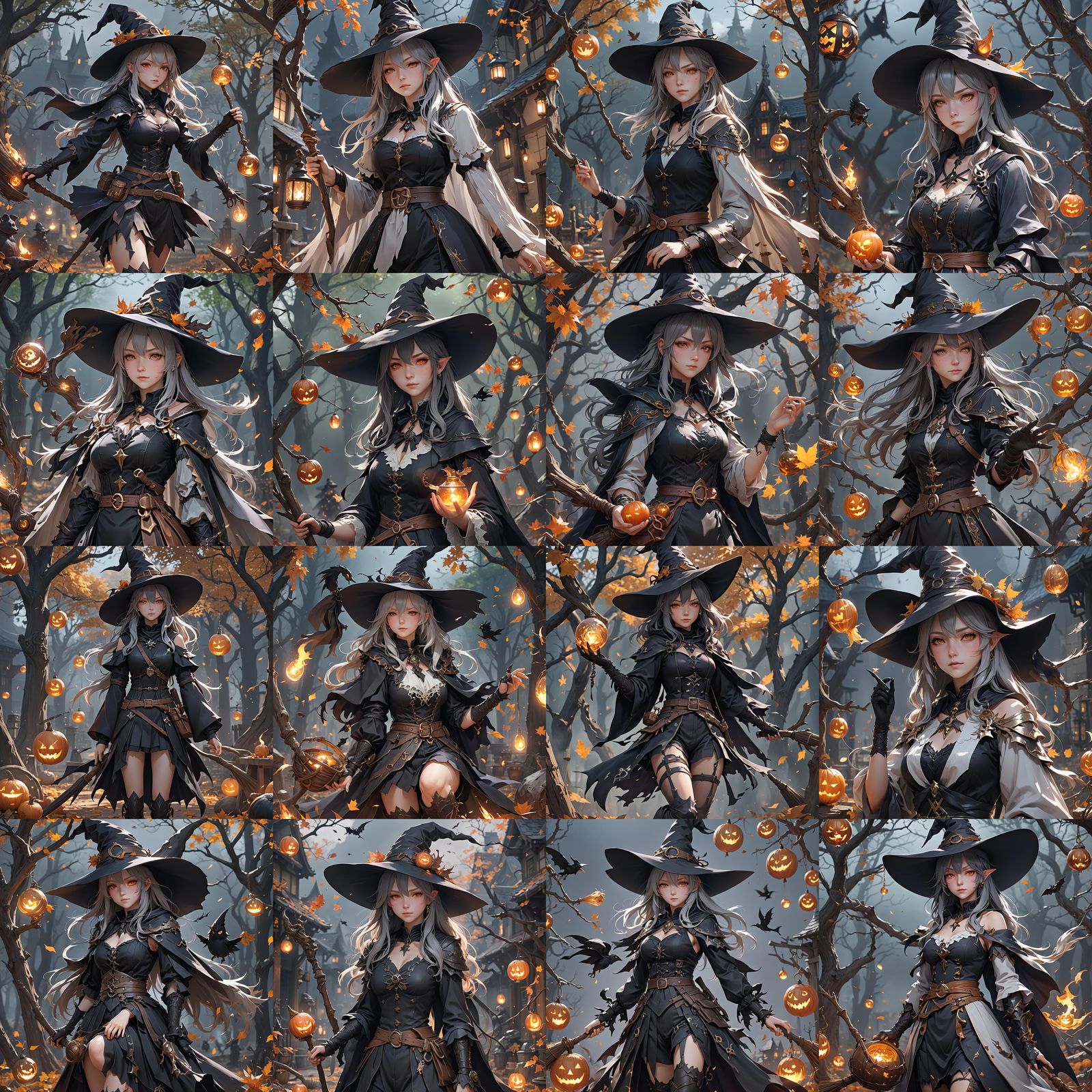 Anime-Inspired 3D Witch Art in 8k Resolution