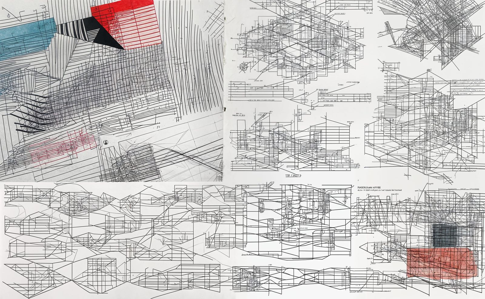 Futuristic Graphic Score Inspired by Fluxus Art
