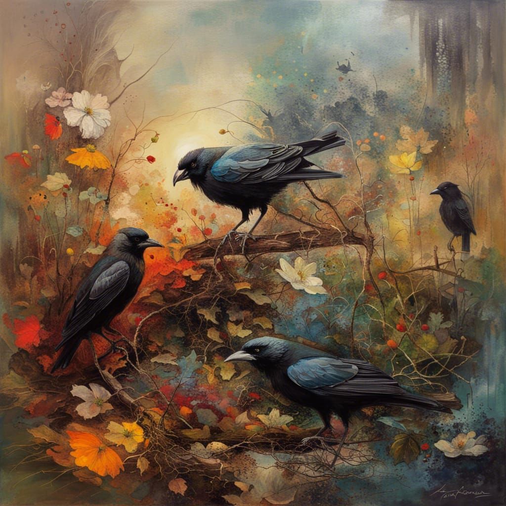 Secret Flower Garden in Savrasov Style