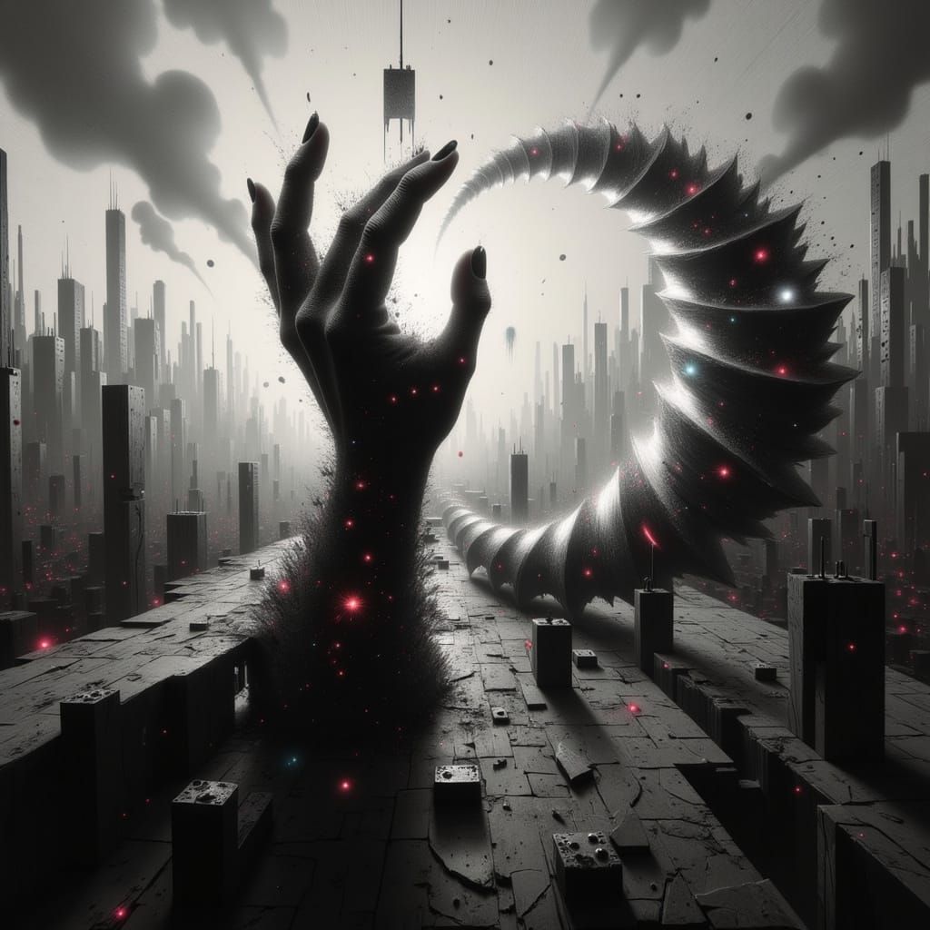 A Human Hand Transforms into a Metallic Tool, Exploring the ...